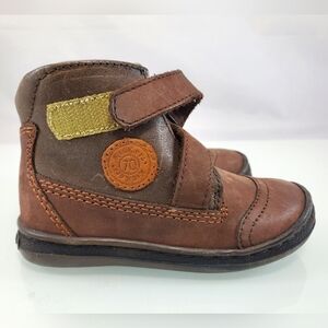 Kickers Brown Toddlers Baby Kids Boots with Velcro Closure Sz US 7 (EU 23)